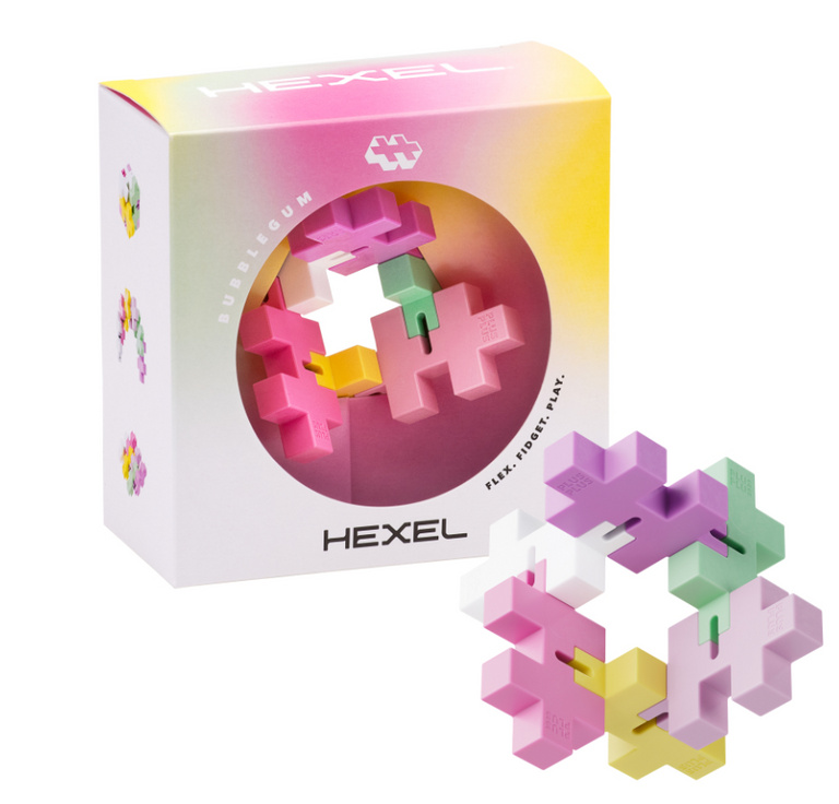 Plus-Plus Hexel Bubblegum