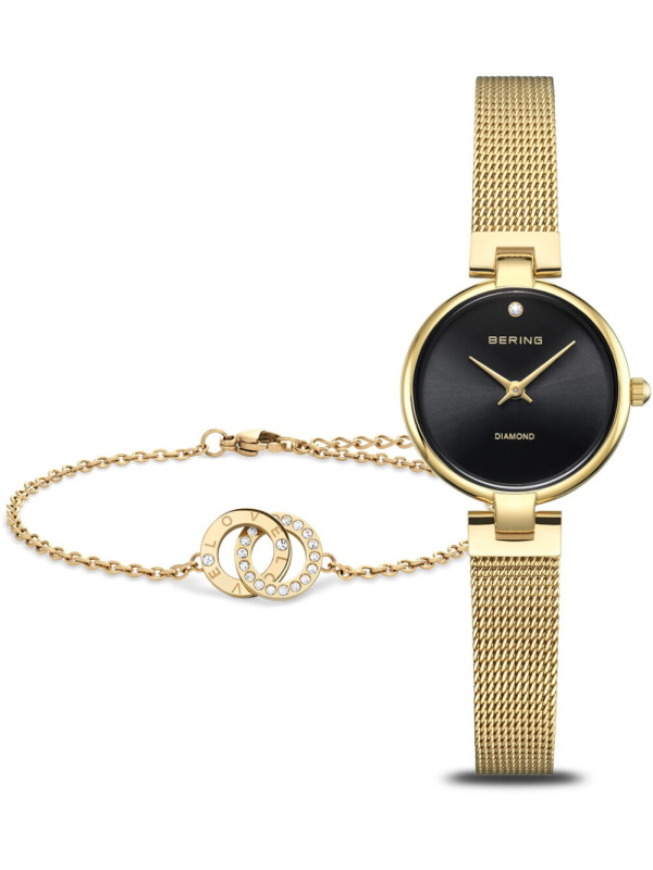 Bering 17724-332-GWP Set Gold Classic 24mm 3ATM
