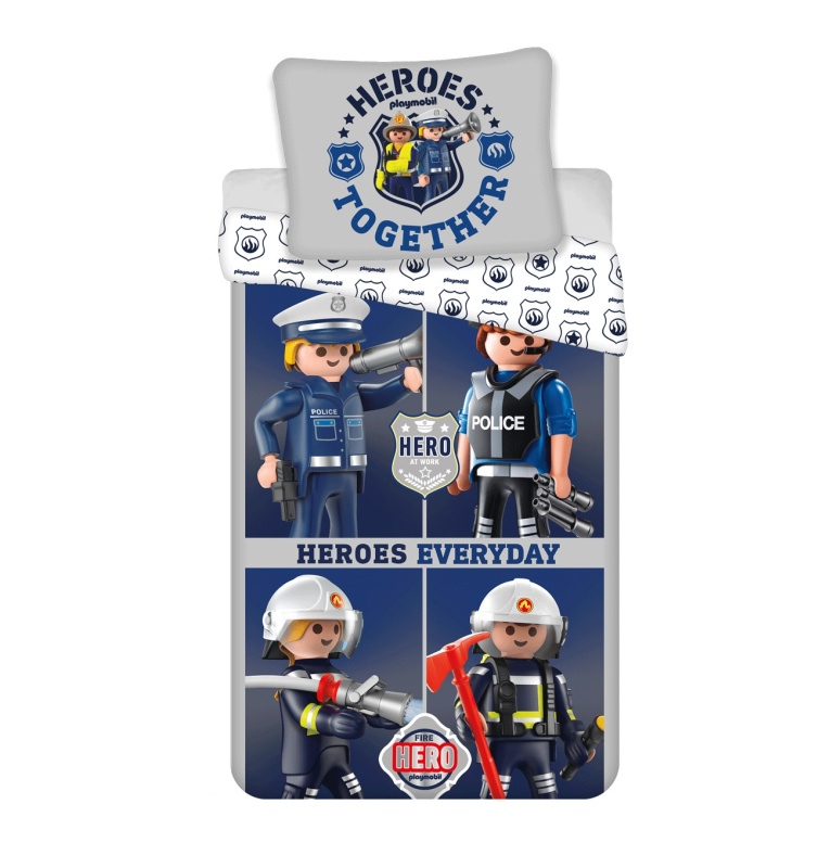 Jerry Fabrics Povlečení Playmobil 021 Varianta: Povlečení Playmobil 021 140x200, 70x90 cm