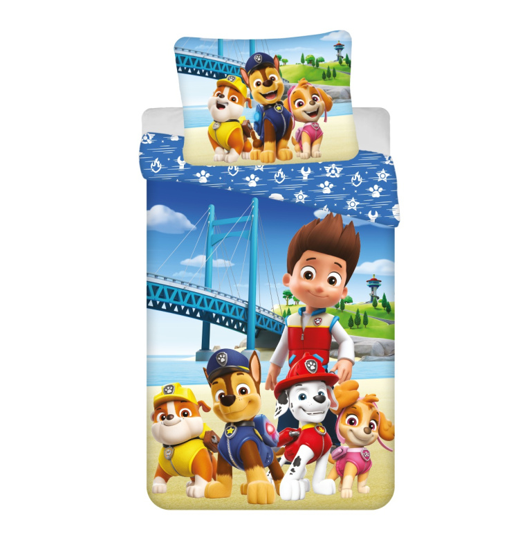 Jerry Fabrics Povlečení Paw Patrol PP 457 Bridge Varianta: Povlečení Paw Patrol PP 457 Bridge 140x200, 70x90 cm