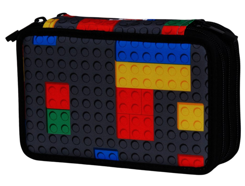 Lego® colorful bricks - penál 3 patrový bez náplně