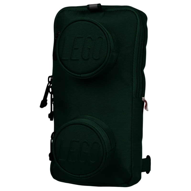 LEGO Signature Brick 1x2 Sling Bag - tmavě zelený