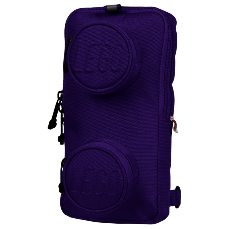 LEGO Signature Brick 1x2 Sling Bag - tmavě fialový
