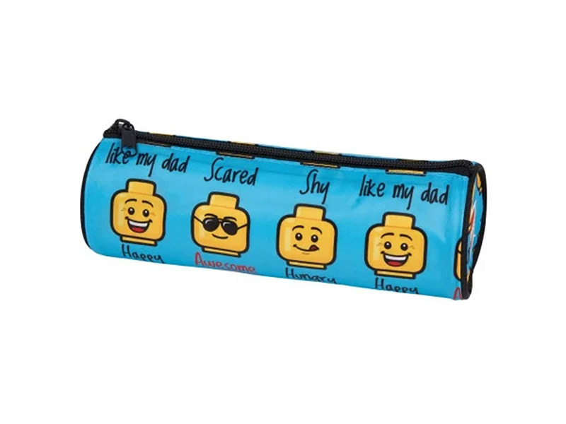 LEGO emoji modrý válcový penál
