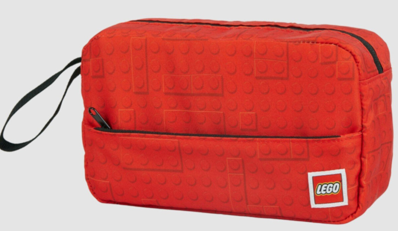 LEGO Brick Dots Red - toaletní taška s poutkem na zápěstí