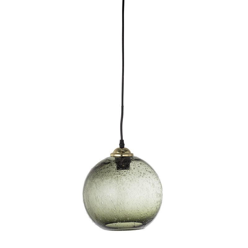 BLOOMINGVILLE Závěsná lampa Alber zelená skleněná
