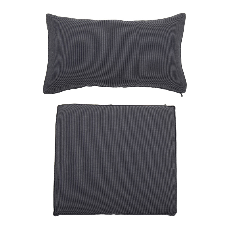 BLOOMINGVILLE Povlak na polštář Mundo (bez výplně), šedý, polyester
