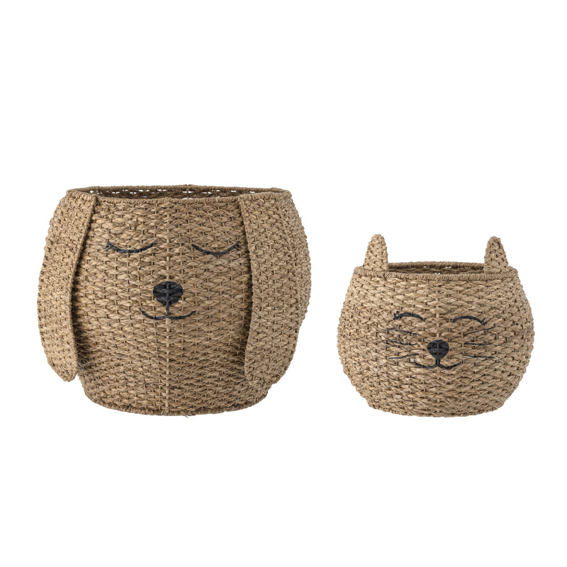 BLOOMINGVILLE MINI Košík Milus přírodní
