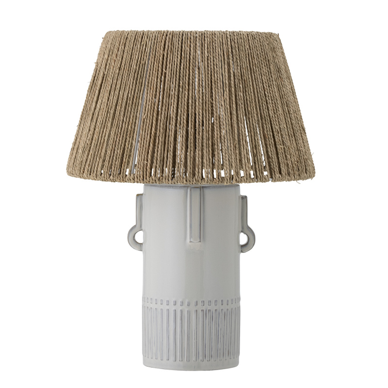 BLOOMINGVILLE Bílý stolní lampa Rama z kameniny