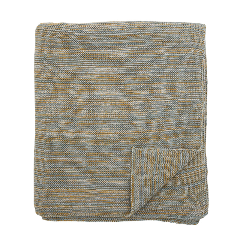 CREATIVE COLLECTION Přehoz modrý Methill Throw bavlněný 150x125cm