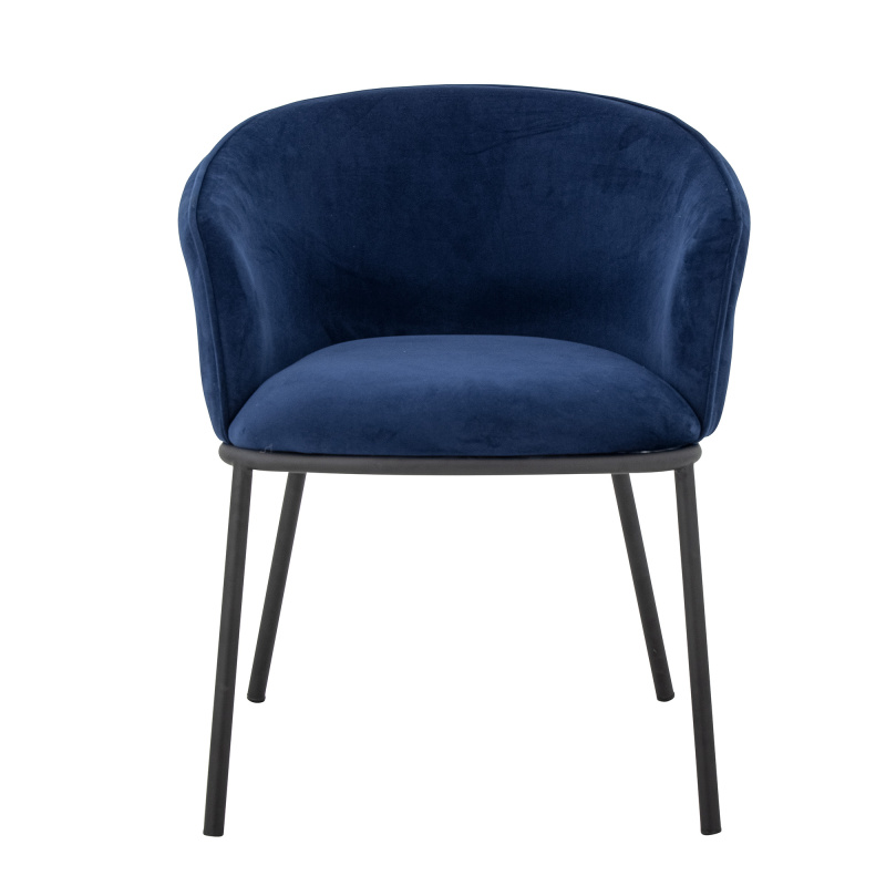 BLOOMINGVILLE Jídelní židle Cortone, modrá, recyklovaný polyester