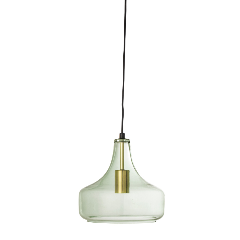 BLOOMINGVILLE Závěsná lampa Yuser, zelená, sklo