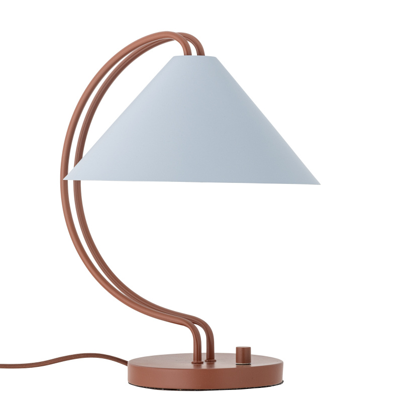 BLOOMINGVILLE Červená stolní lampa Janya kovová