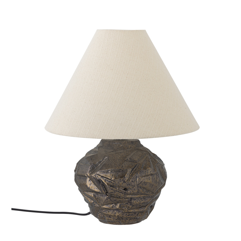 BLOOMINGVILLE Stolní lampa Carolla, hnědá, kamenina