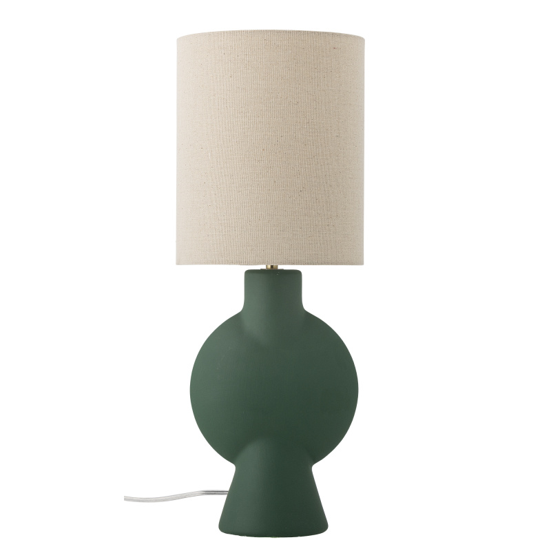 BLOOMINGVILLE Stolní lampa Sergio, zelená, kamenina