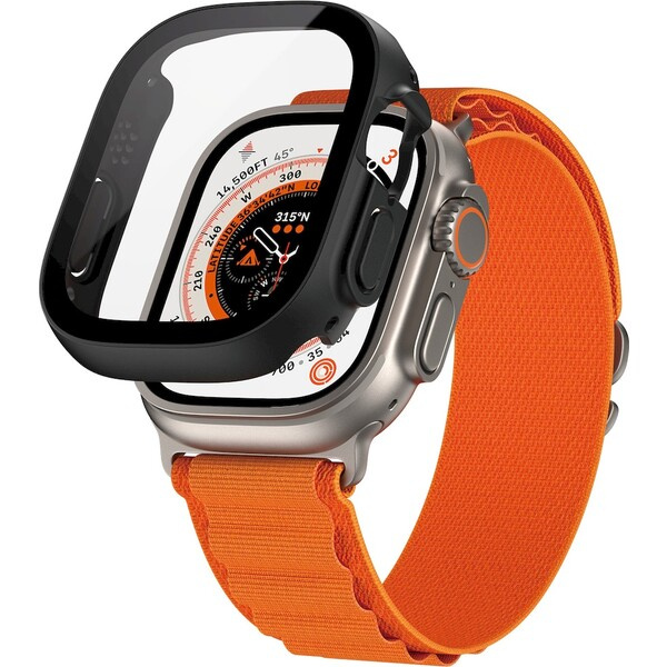 PanzerGlass Apple Watch Ultra/Ultra 2 ochranný kryt s D3O - černý rámeček