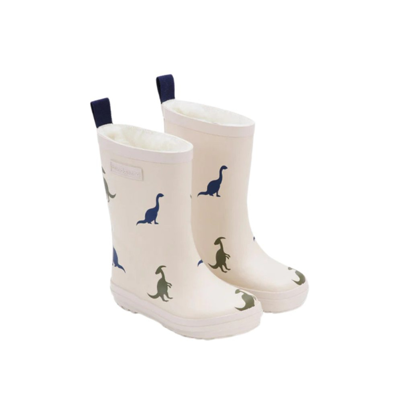 Dětské Barefoot Holínky BUNDGAARD ASPEN ivory dino - 28
