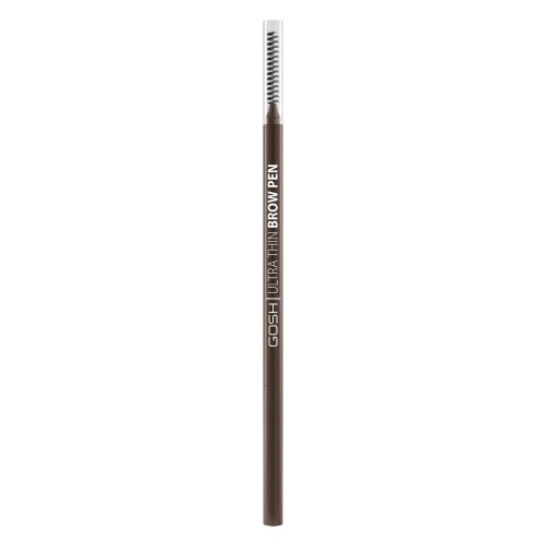 Gosh Ultra Thin precizní tužka na obočí s kartáčkem odstín 003 Dark Brown 0,35 g