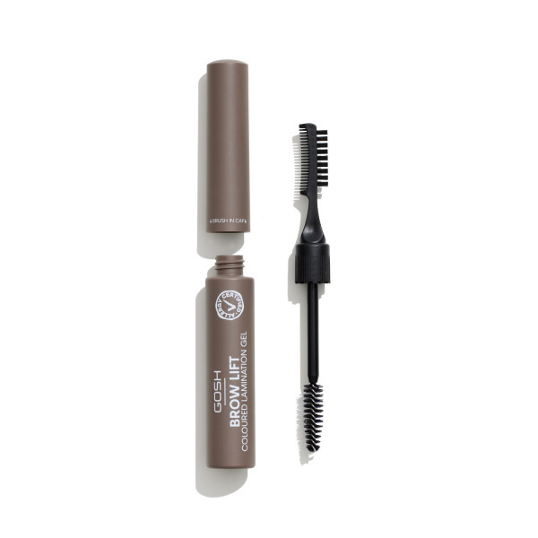 Gosh Brow Lift gel pro úpravu obočí odstín 001 Grey Brown 6 ml