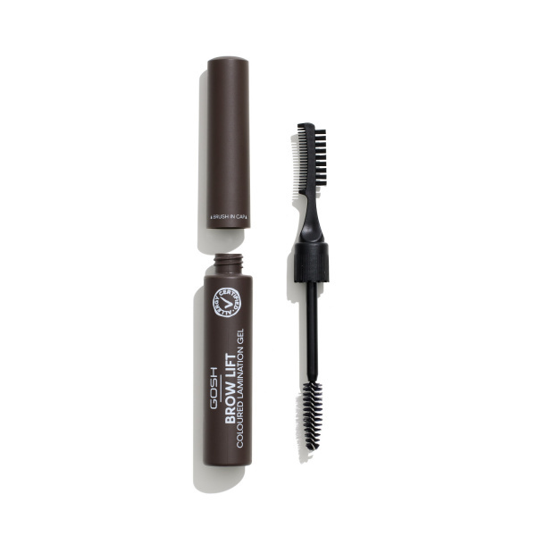 Gosh Brow Lift gel pro úpravu obočí odstín 002 Dark Brown 6 ml