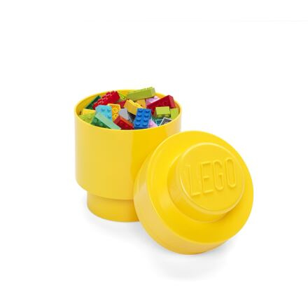 LEGO Úložný box kulatý 123 x 183 mm - žlutý