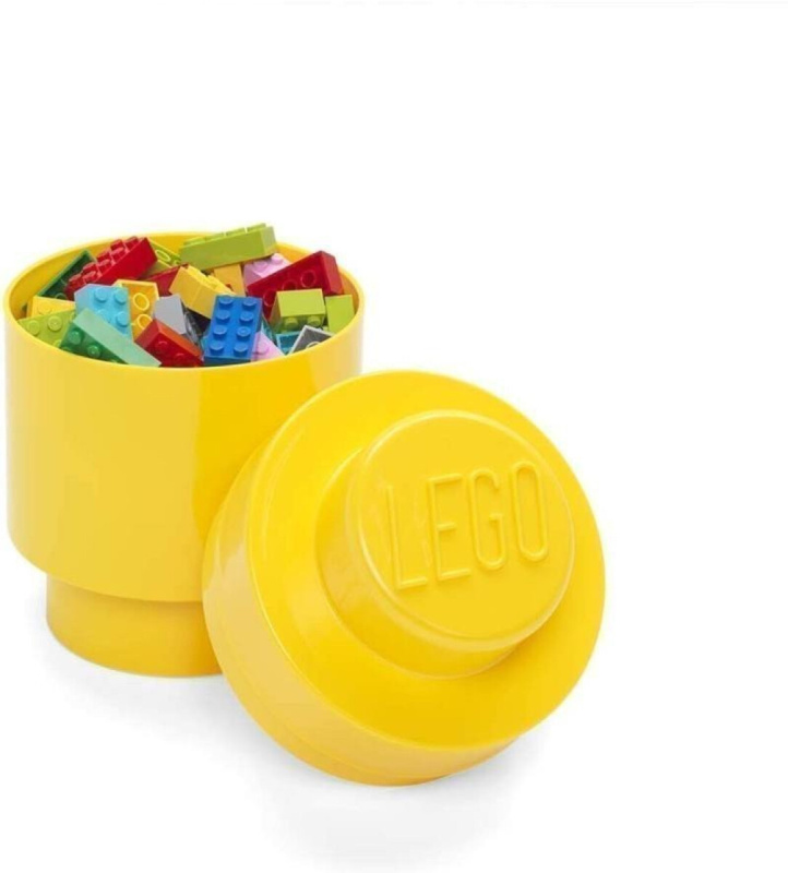 LEGO Úložný box kulatý 123 x 183 mm - žlutý