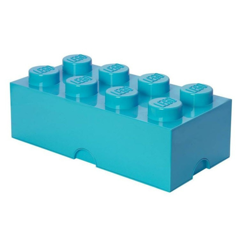 Lego® úložný box 8 - azurová