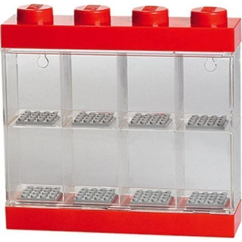 LEGO sběratelská skříňka na 8 minifigurek - červená