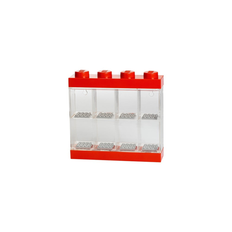 LEGO sběratelská skříňka na 8 minifigurek - červená