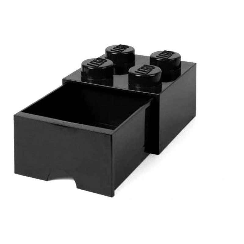 Úložný box LEGO s šuplíkem 4 - černý SmartLife s.r.o.