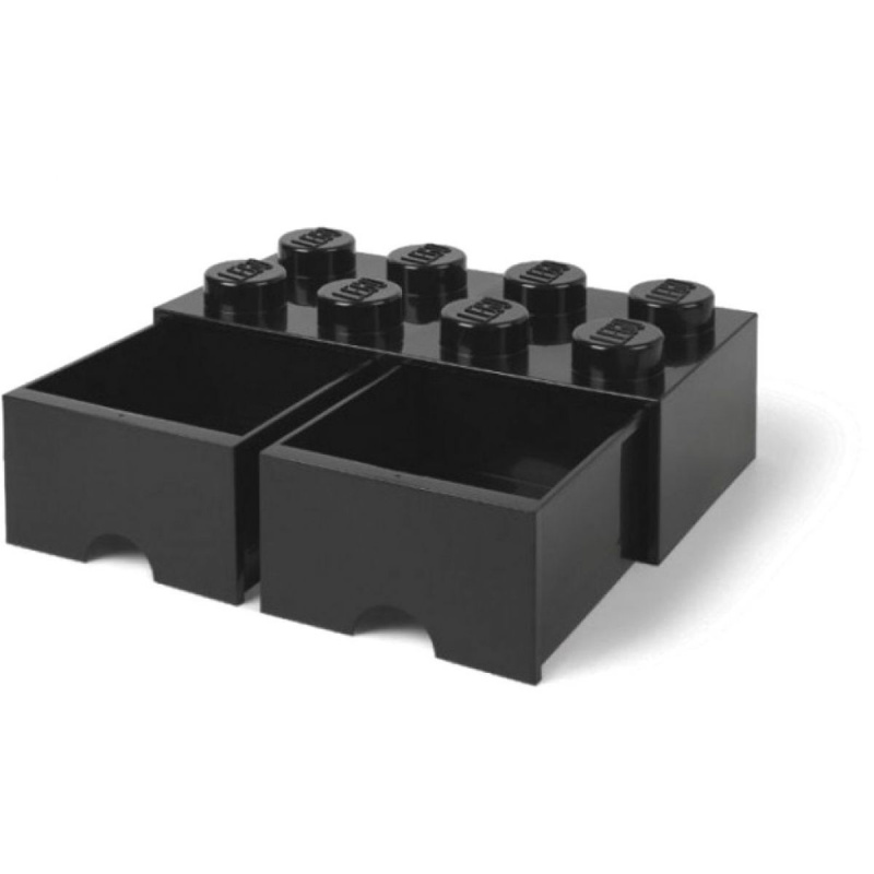 Úložný box LEGO s šuplíky 8 - černý SmartLife s.r.o.