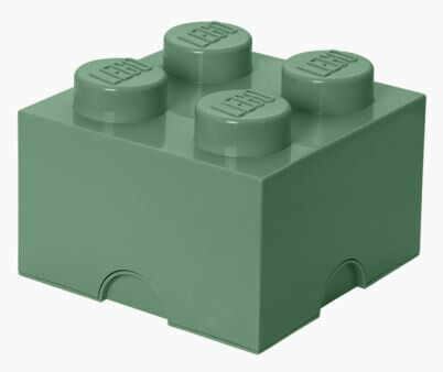 LEGO® Úložný box 25 x 25 x 18 cm - Army zelená
