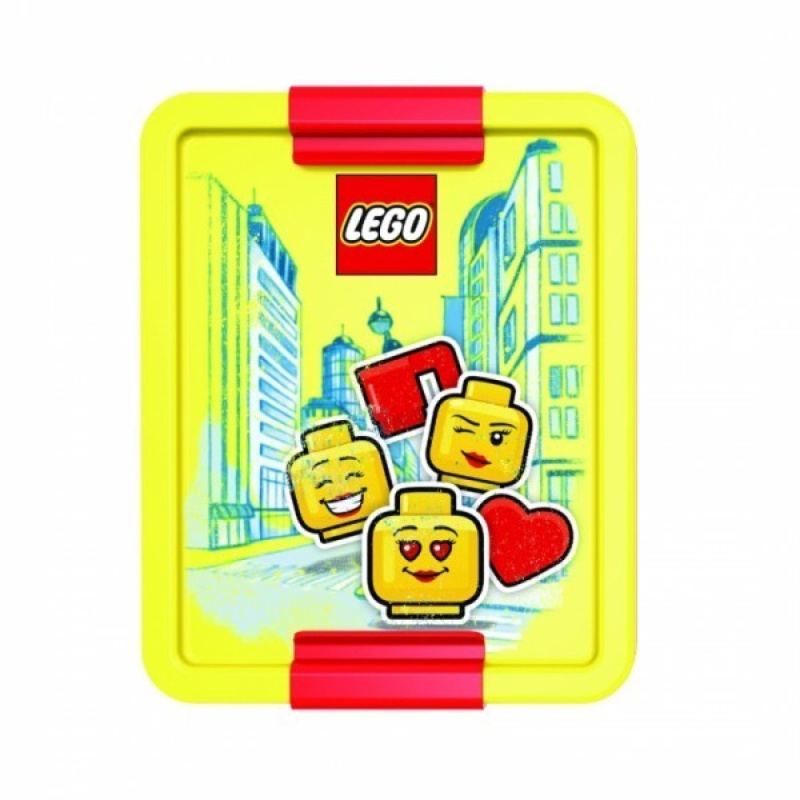 Lego Iconic Girl box na svačinu - žlutá/červená