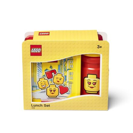 Svačinový set LEGO ICONIC Girl (láhev a box) - žlutá/červená SmartLife s.r.o.
