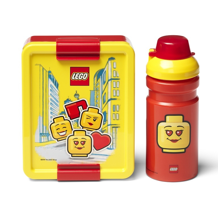 Svačinový set LEGO ICONIC Girl (láhev a box) - žlutá/červená SmartLife s.r.o.
