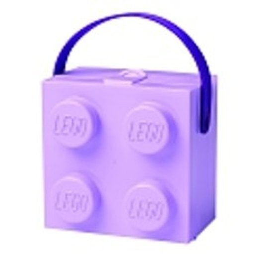 Lego box s rukojetí - fialová