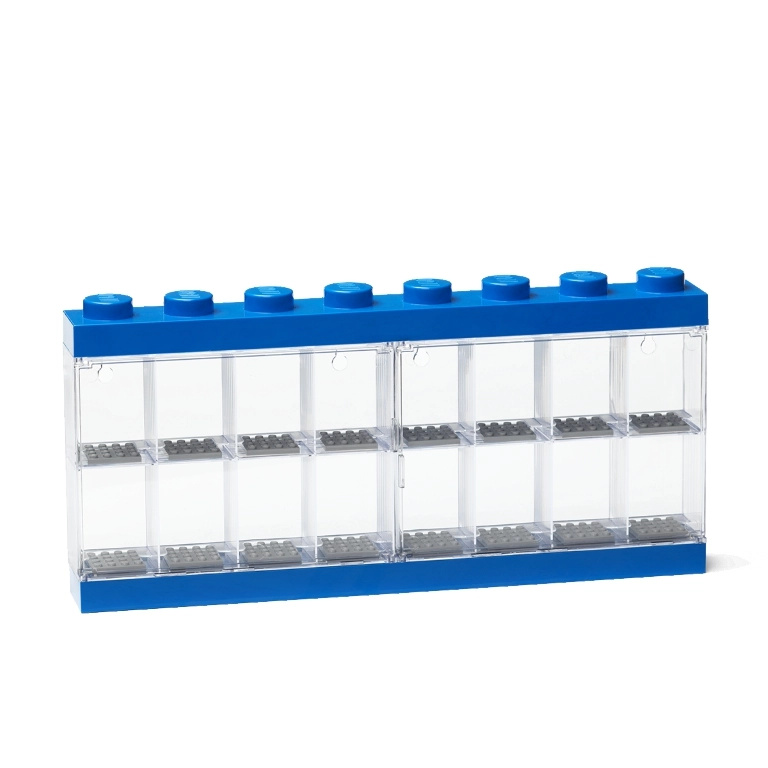LEGO sběratelská skříňka na 16 minifigurek - modrá