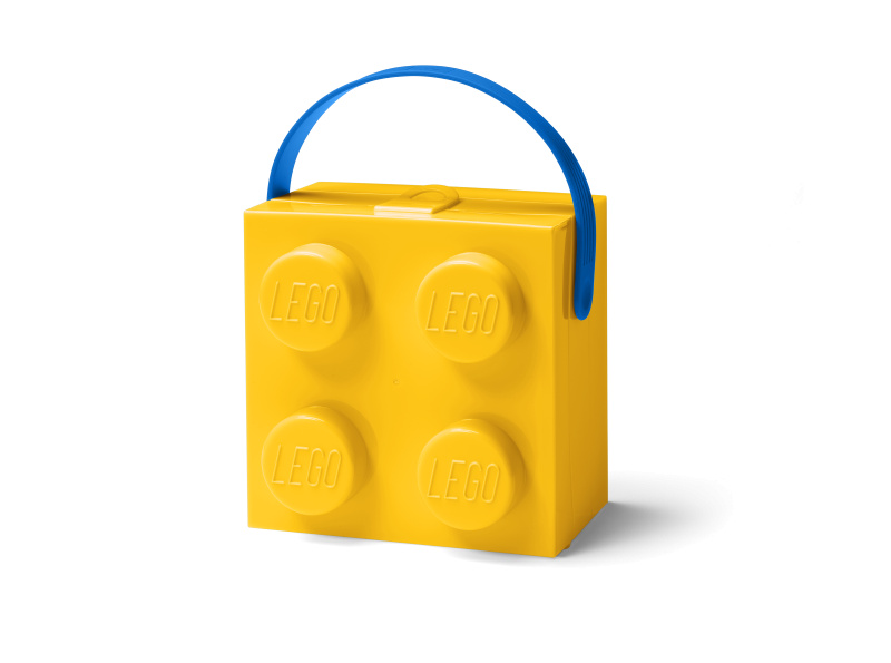 Smartlife LEGO box s rukojetí - žlutá