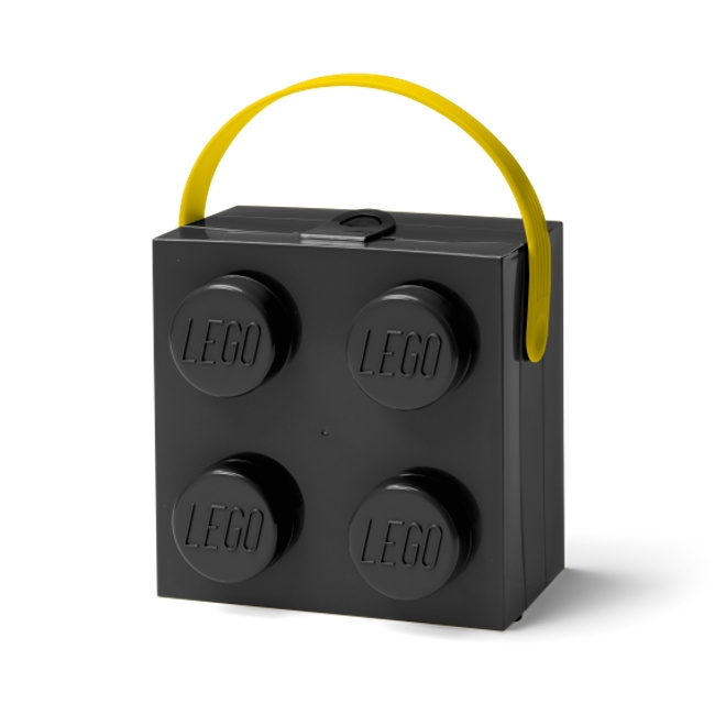 Smartlife LEGO box s rukojetí - černá
