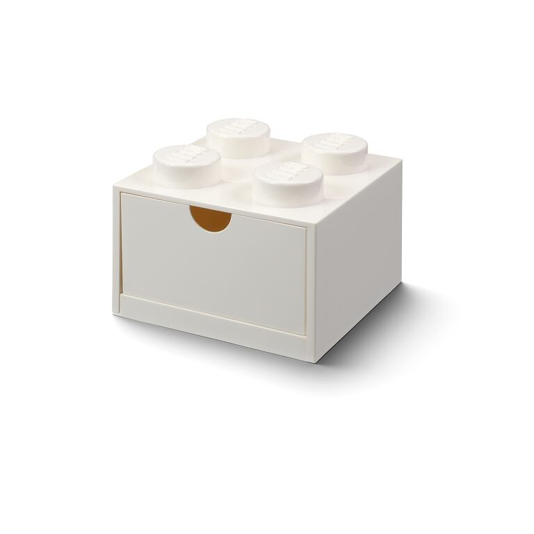 LEGO Stolní box 4 se zásuvkou - bílá