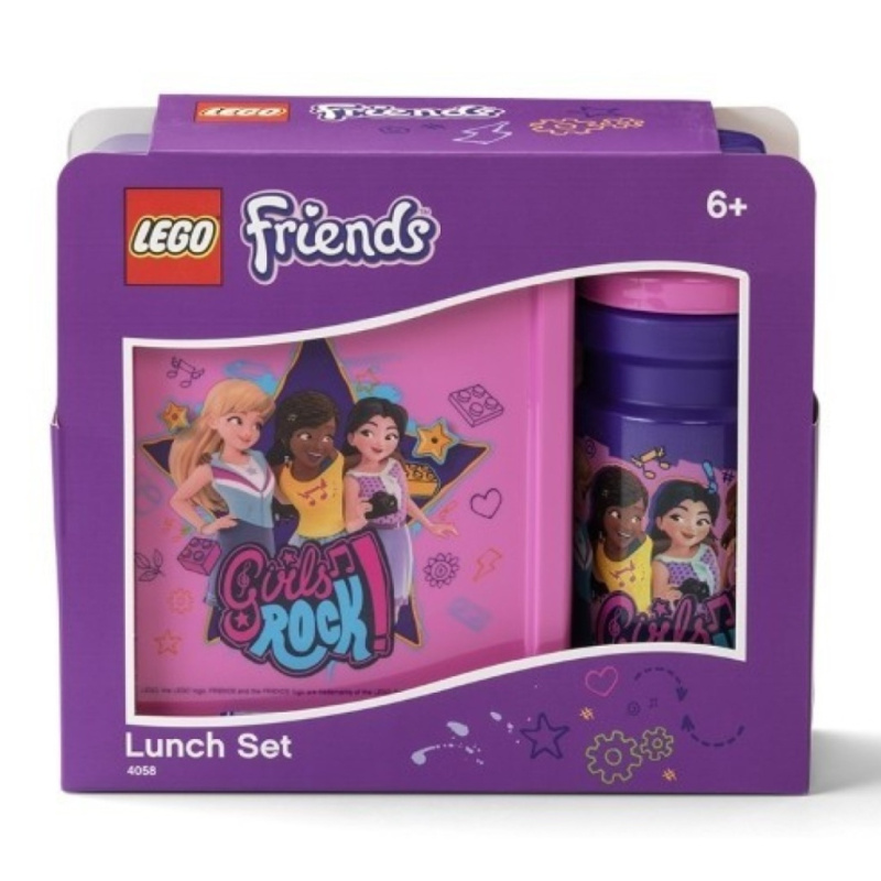 LEGO® Friends Girls Rock svačinový set (láhev a box) - fialová