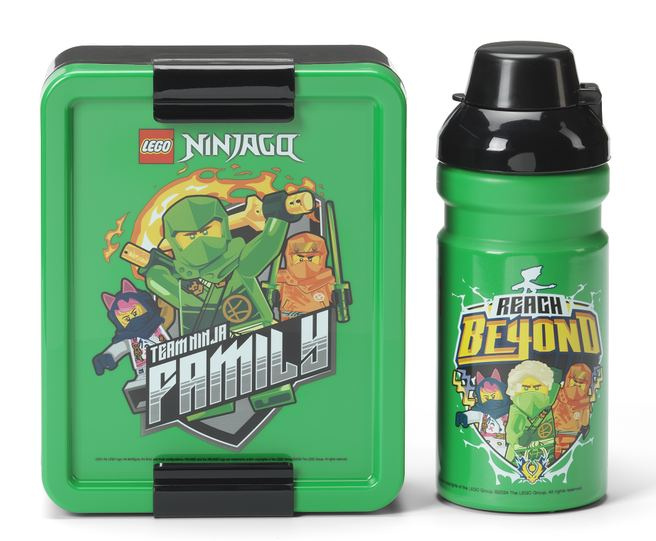 LEGO Ninjago desiatový set (fľaša a box) - zelená