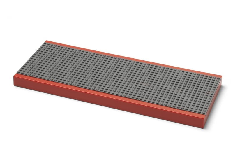 LEGO Polička na vystavení stavebnic - červená