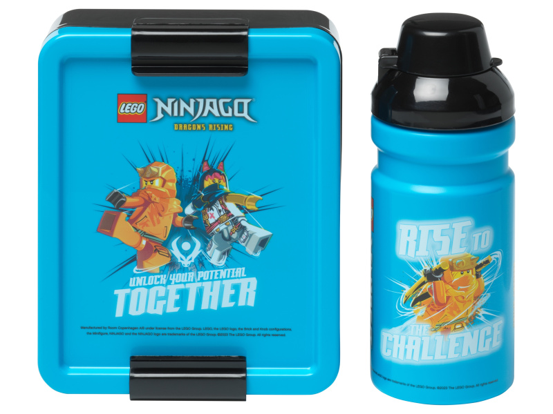 LEGO Ninjago svačinový set (láhev a box) - modrá