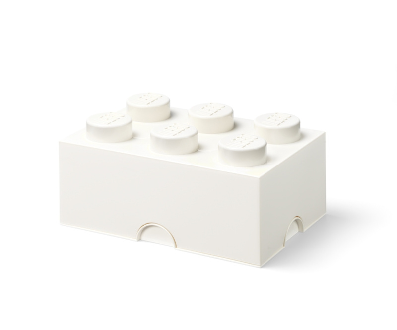 LEGO úložný box 6 - bílá