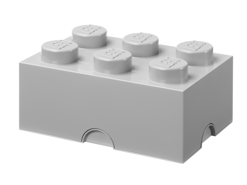 LEGO úložný box 6 - šedá