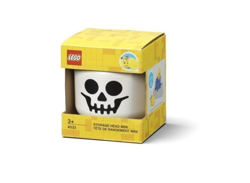 LEGO úložná hlava (mini) - kostlivec