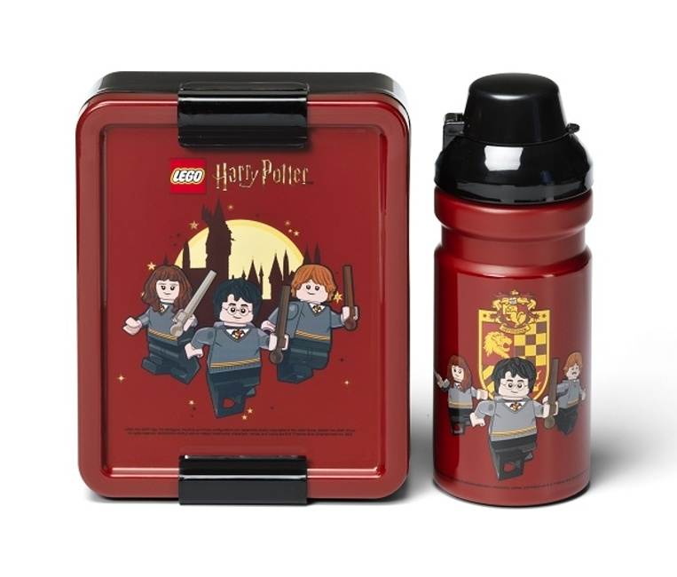 Smartlife LEGO Harry Potter svačinový set (láhev a box) - Nebelvír