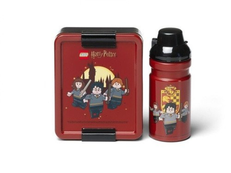 Smartlife LEGO Harry Potter svačinový set (láhev a box) - Nebelvír