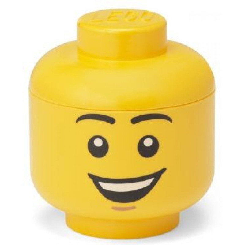 LEGO úložná hlava (mini) - šťastný chlapec